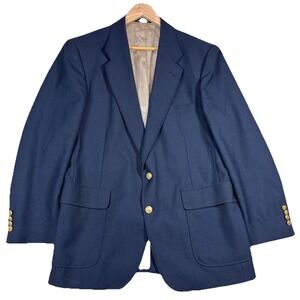 Arnold Palmer Navy Blazer 42R Mens Gold Button Jacket Classic Golf Executive